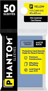 PHANTOM SLEEVES GLOSS/MATTE YELLOW SIZE (41MM X 63MM) 50CT (Special Order)