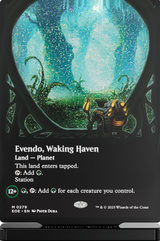 GATHERERS TAVERN MTG EDGE OF ETERNITIES SLABS EVENDO, WAKING HAVEN SLAB STANDEE (Special Order)