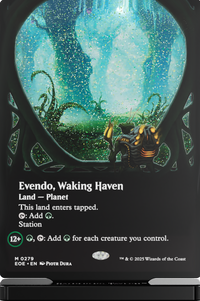 GATHERERS TAVERN MTG EDGE OF ETERNITIES SLABS EVENDO, WAKING HAVEN SLAB STANDEE (Special Order)