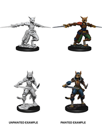 DND UNPAINTED MINIS WV9 FEMALE TABAXI ROGUE (Special Order)