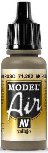 VALLEJO: MODEL AIR 6K RUSSIAN BROWN (17ML) (Special Order)