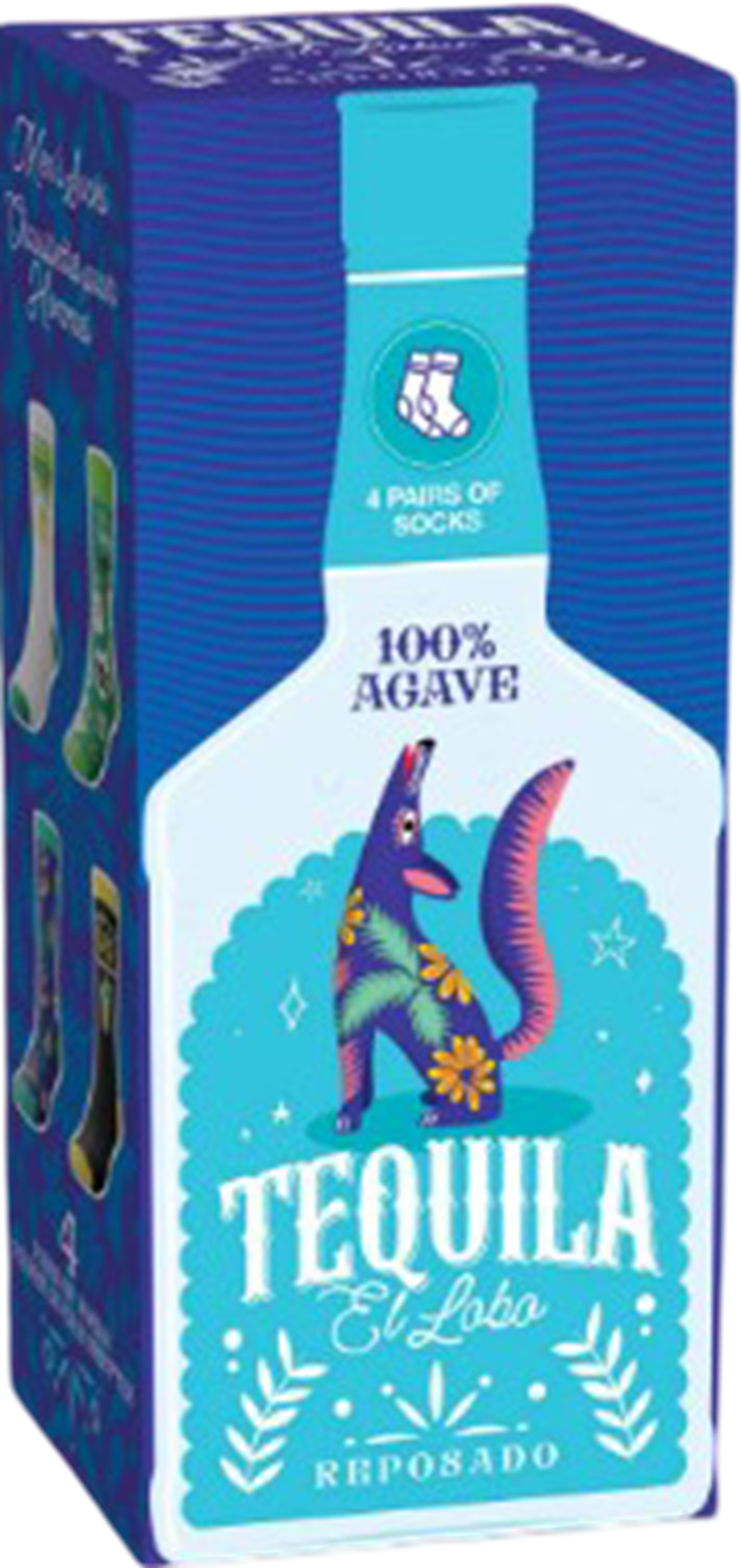 MENS 4PK TEQUILA SOCKS GIFT SET 6PC (Pre-Order)
