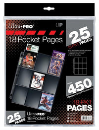 UP PAGES 18 POCKETS SILVER SERIES 25CT (Special Order)