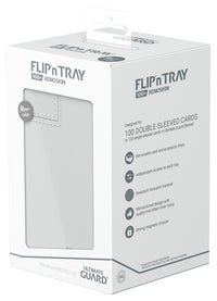 UG FLIP N TRAY DECK CASE MONOCOLOR WHITE 100+ (Special Order)