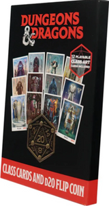 DND CLASS CARDS AND D20 FLIP COIN (Special Order)