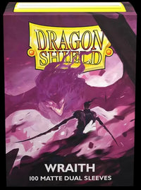 DRAGON SHIELD SLEEVES DUAL MATTE WRAITH 100CT (Special Order)