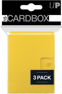 UP D-BOX PRO 15+ CARD BOX 3PK YELLOW (Special Order)