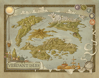 VERDANT ISLES WORLD MAP POSTER (Special Order)
