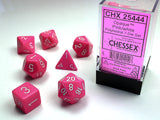 OPAQUE 7-DIE SET PINK/WHITE (Special Order)