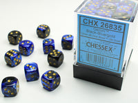GEMINI 36D6 BLACK-BLUE/GOLD 12MM (Special Order)