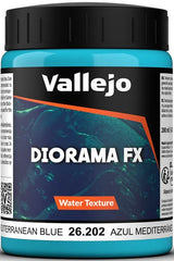 VALLEJO: DIORAMA TEXTURES MEDITERRANEAN BLUE 200ML (Special Order)