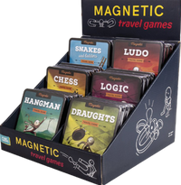 MAGNETIC TRAVEL GAMES DISPLAY 24CT