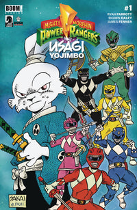 MIGHTY MORPHIN POWER RANGERS USAGI YOJIMBO #1 CVR B SAKAI (Special Order)