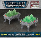 BATTLEFIELD IN A BOX: GOTHIC SECTOR CASTOGRAD HOLO COMMAND DESKS (Special Order)