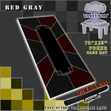 F.A.T. MATS: POKER RED GRAY 70"X35" (Special Order)