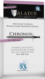 B&D PALADIN PREMIUM SLEEVES SPECIALIST A MINUS CHRONOS 70MM X 100MM 55CT (Special Order)