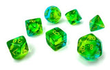 GEMINI 7-DIE SET TRANSLUCENT GRN-TEAL/YELLOW (Special Order)
