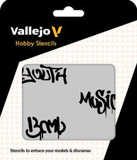 VALLEJO: HOBBY STENCIL STREET ART #1 (Special Order)