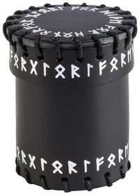 LEATHER DICE CUP: RUNIC BLACK (Special Order)