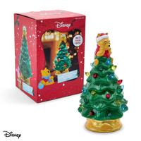 HOLIDAY LIGHT UP CERAMIC CHRISTMAS TREE 6” DISNEY WINNIE THE POOH (Special Order)