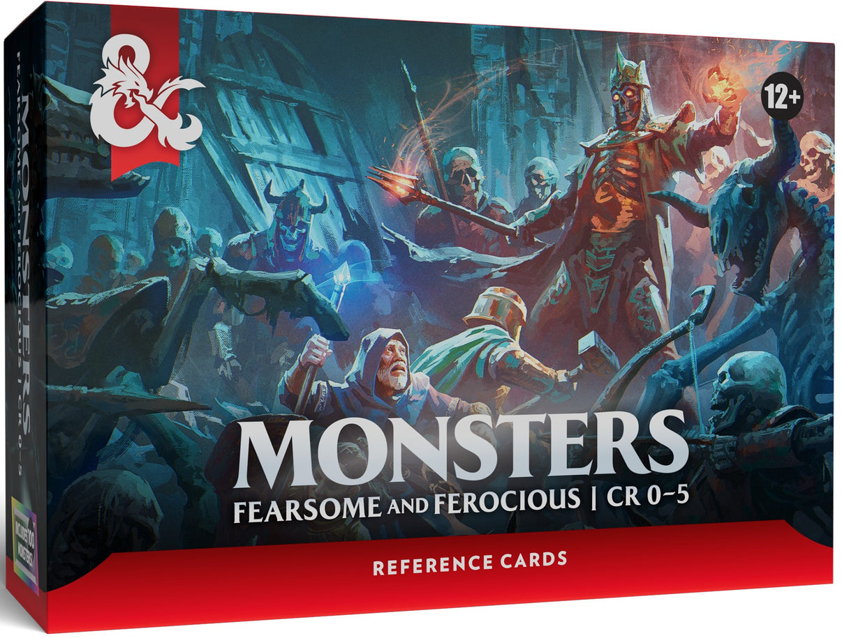 DND RPG REFERENCE CARDS MONSTERS FEARSOME AND FEROCIOUS (Pre-Order)