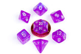 MINI 7 DICE SET STARDUST PURPLE 10MM (Special Order)