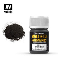 VALLEJO: PIGMENT CARBON BLACK (SMOKE BLACK) (35ML) (Special Order)