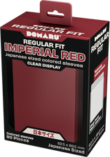 GATHERERS TAVERN DOMARU REGULAR FIT JAPANESE SIZE SLEEVES - IMPERIAL RED 80CT (Special Order)