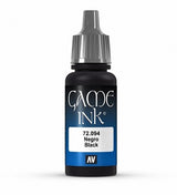 VALLEJO: GAME COLOR BLACK INK 18ML (Special Order)