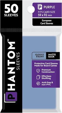PHANTOM SLEEVES GLOSS/MATTE PURPLE SIZE (59MM X 92MM) 50CT (Special Order)