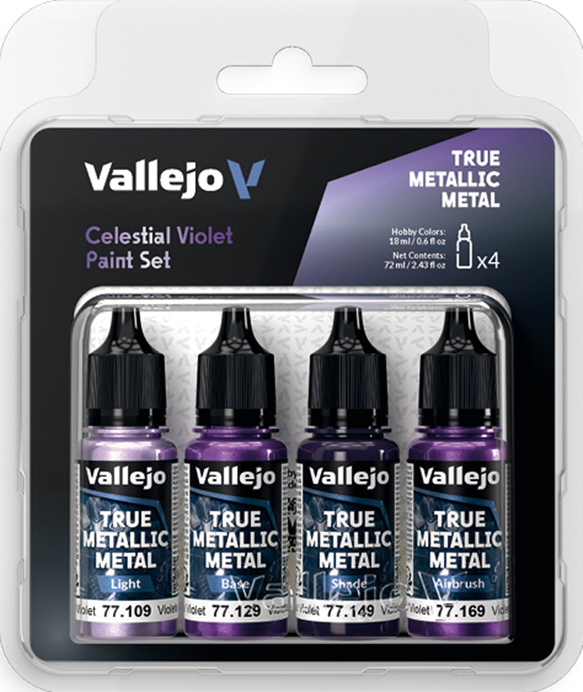 VALLEJO: TRUE METALLIC METAL CELESTIAL VIOLET PAINT SET (Pre-Order)