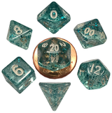 MINI 7 DICE SET ETHREAL LIGHT BLUE 10MM (Special Order)
