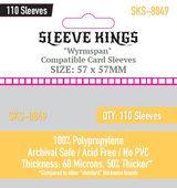 SK 'WYRMSPAN COMPATIBLE' SLEEVES 57mmX57mm 110CT (Special Order)