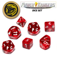 POWER RANGERS RPG DICE SET - RED (Special Order)