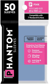 PHANTOM SLEEVES GLOSS PINK SIZE (65MM X 100MM) 50CT (Special Order)