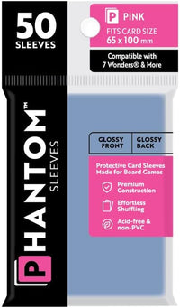 PHANTOM SLEEVES GLOSS PINK SIZE (65MM X 100MM) (Special Order)
