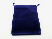 SUEDECLOTH DICE BAG - LARGE ROYAL BLUE (Special Order)