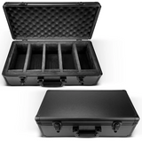 ER EVORETRO XXL BLACK ALUMINUM GRADED CARD STORAGE BOX HEAVY DUTY WATERPROOF SLAB CASE 5 TRAY GOOD F (Special Order)
