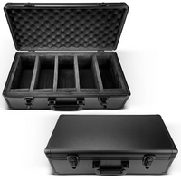 ER EVORETRO XXL BLACK ALUMINUM GRADED CARD STORAGE BOX HEAVY DUTY WATERPROOF SLAB CASE 5 TRAY GOOD F (Special Order)