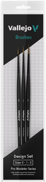 VALLEJO: NATURAL HAIR BRUSH DESIGN SET (Special Order)