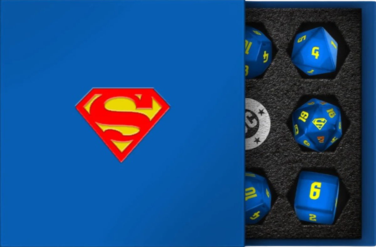 JUSTICE LEAGUE UNLIMITED RPG: SUPERMAN DICE SET (Pre-Order)