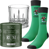 MENS NOVELTY RUM SOCKS WITH COCKTAIL GLASS 6PC (Pre-Order)