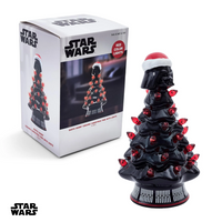 HOLIDAY LIGHT UP CERAMIC CHRISTMAS TREE 6” STAR WARS DARTH VADER (Special Order)