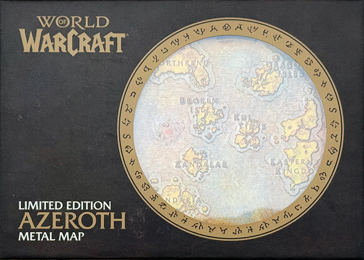 WORLD OF WARCRAFT - LIMITED EDITION METAL MAP OF AZEROTH (Pre-Order)