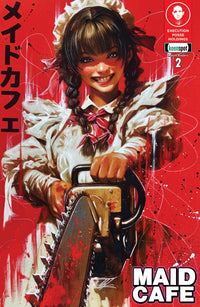 MAID CAFÉ #2 CVR A TODD SKULL PAINT THE TOWN RED (Special Order)