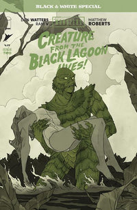 UNIVERSAL MONSTERS CREATURE FROM THE BLACK LAGOON LIVES BLACK & WHITE SPECIAL #2 (OF 2) CVR B ABIGAI (Special Order)