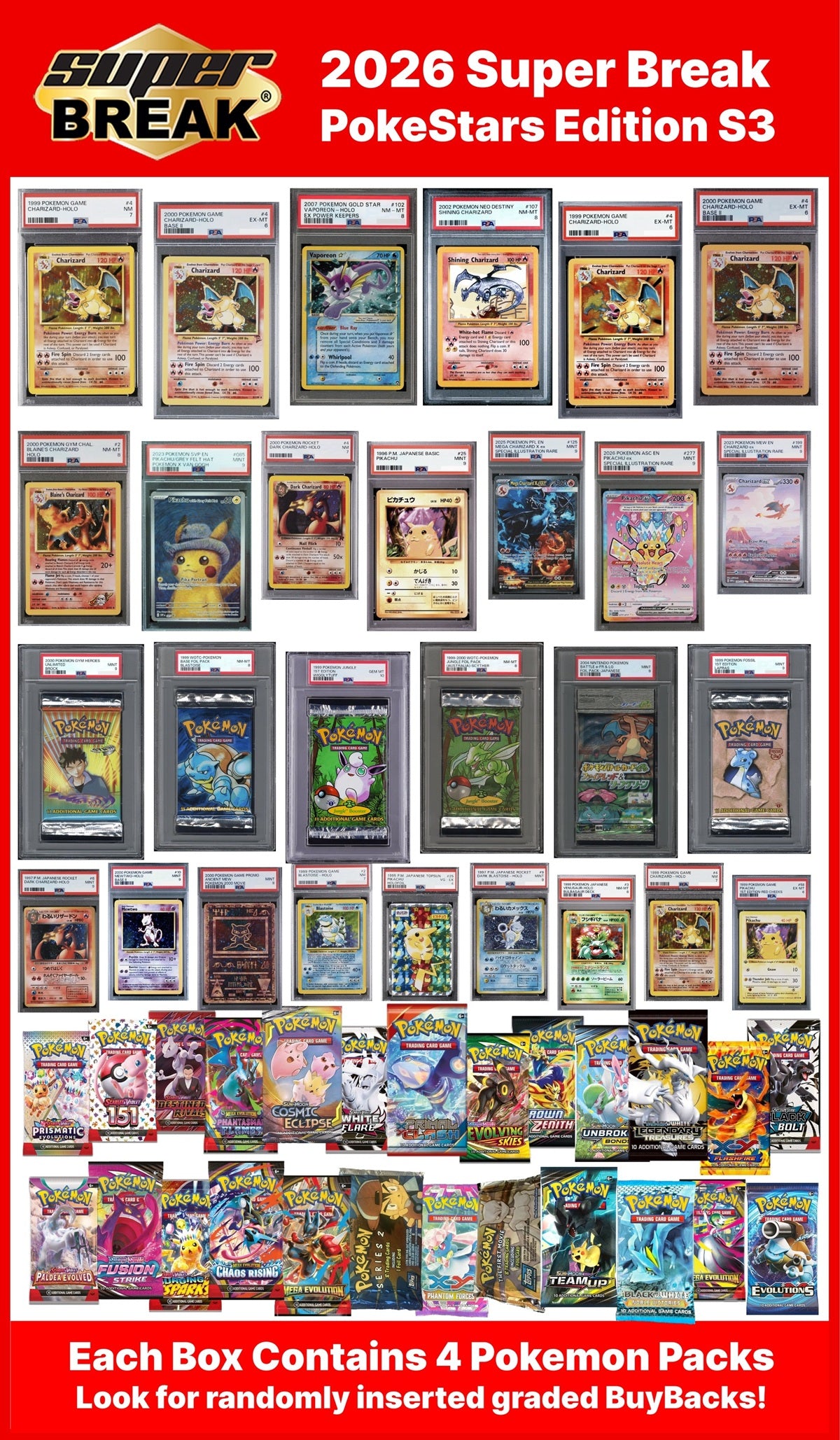 SUPER BREAK POKESTARS SERIES 3 2026 (Pre-Order)