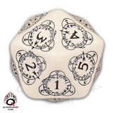 ELVEN COUNTDOWN D20 (30MM) - BEIGE/BLACK (Special Order)