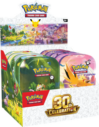 (PRE-ORDER) POKEMON 30TH CELEBRATION MINI TIN 10CT DISPLAY