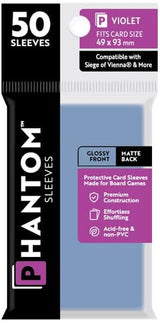PHANTOM SLEEVES GLOSS/MATTE VIOLET SIZE (49MM X 93MM) 50CT (Special Order)